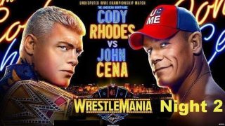 WWE WrestleMania 41 2025 Night 2 PPV 4/20/25